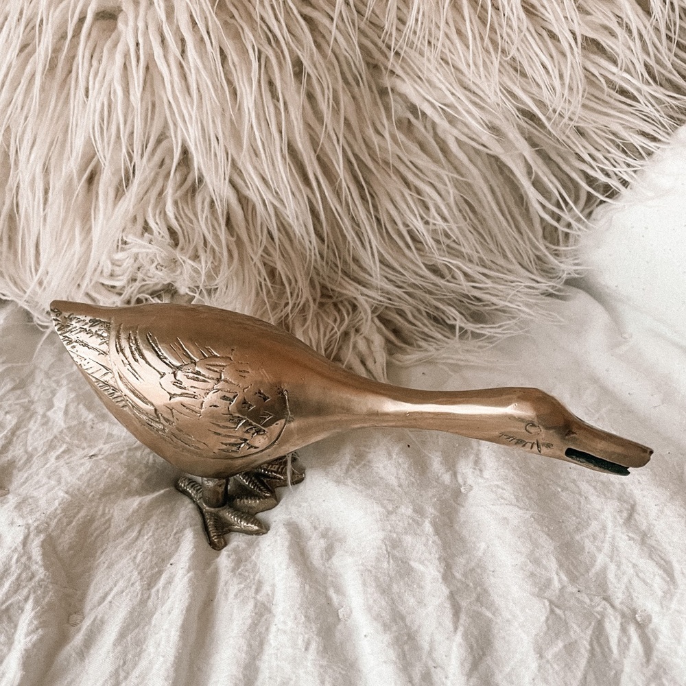 ✨🦆MID-CENTURY MODERN BRASS DUCK/GOOSE🦆✨